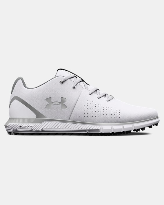 Men's UA HOVR™ Fade 2 Spikeless Wide (2E) Golf Shoes in White image number 0